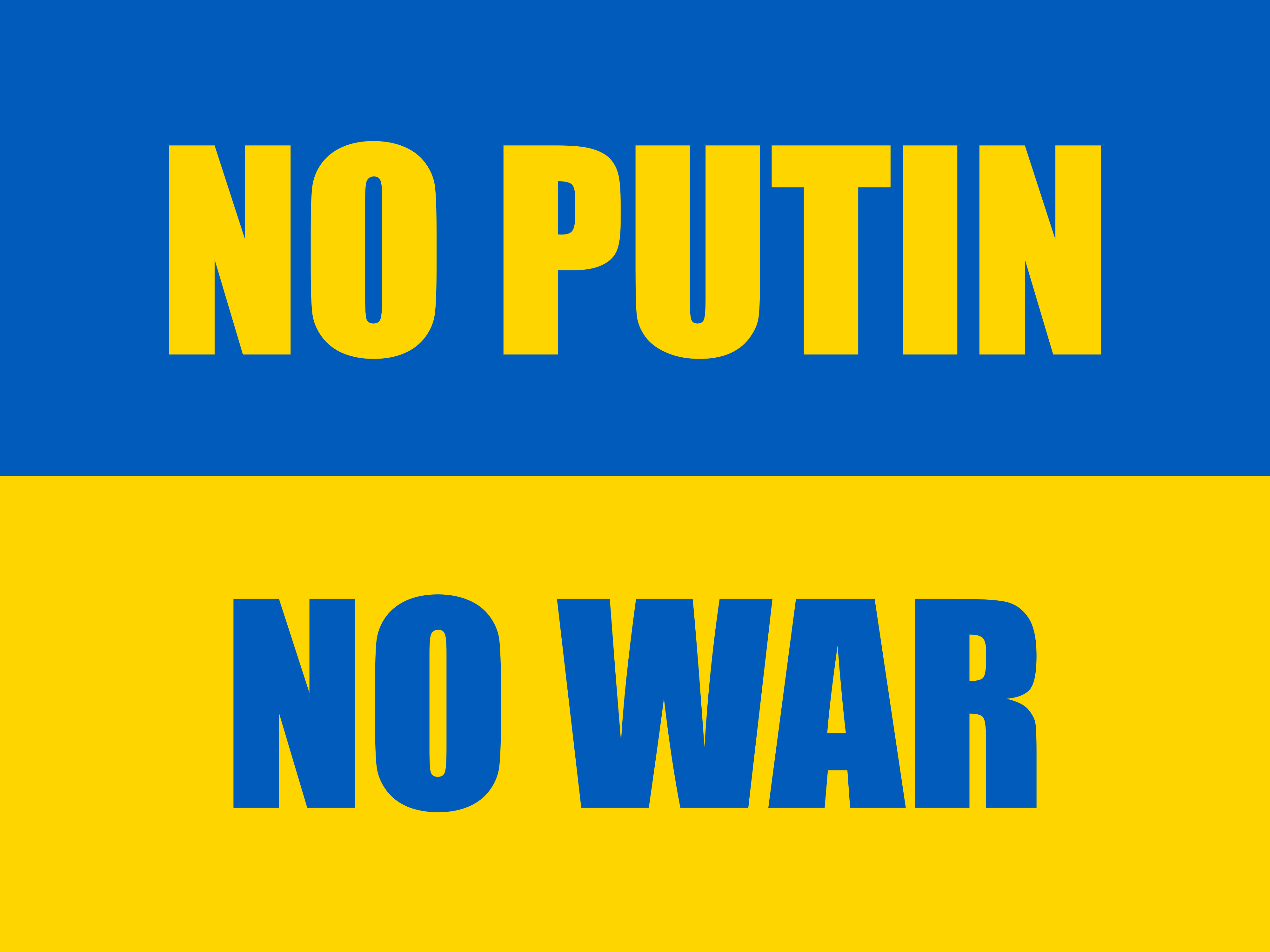 NO PUTIN NO WAR